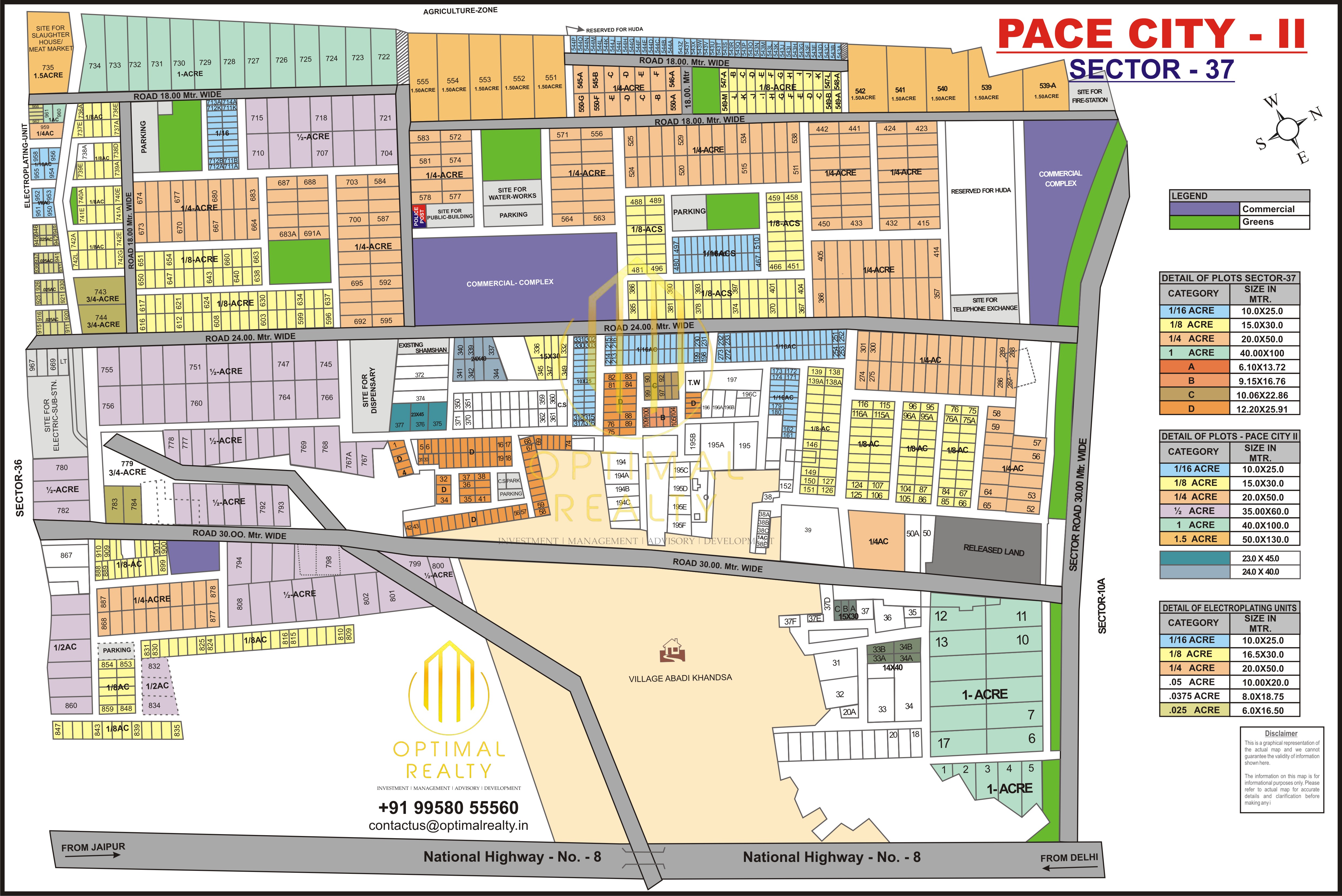 Pace City 2 sector map