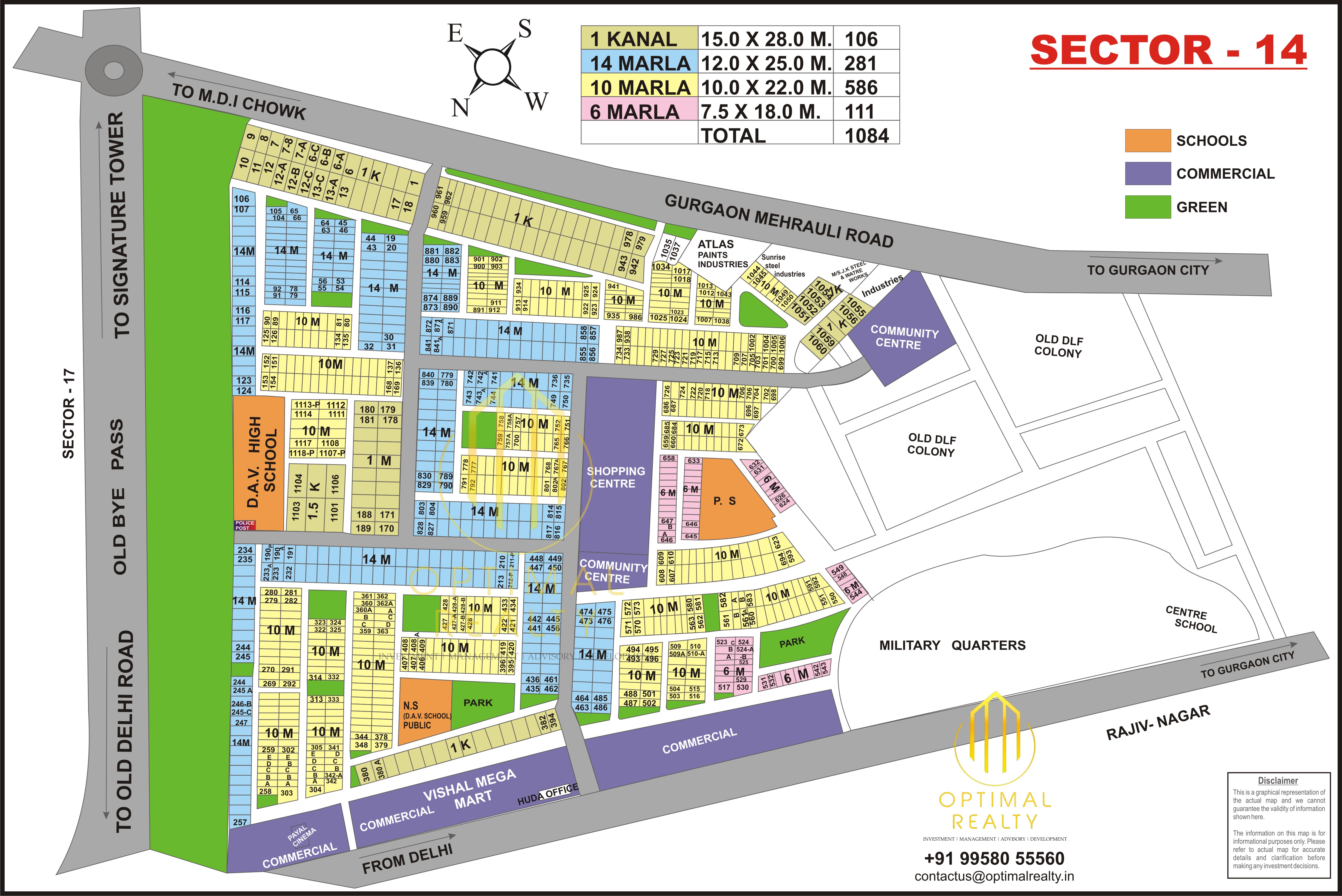 Sector 14 sector map