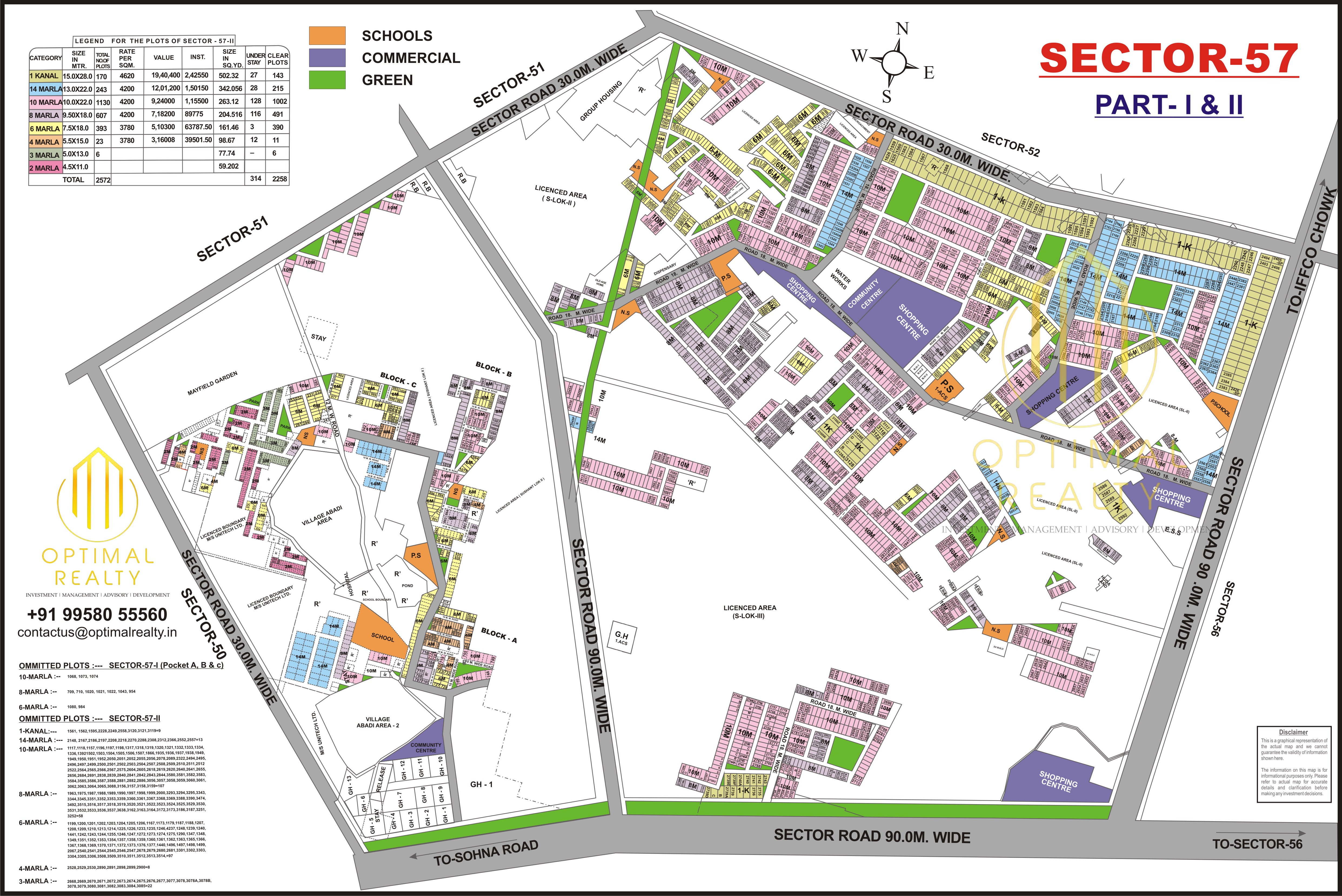 Sector 57 sector map
