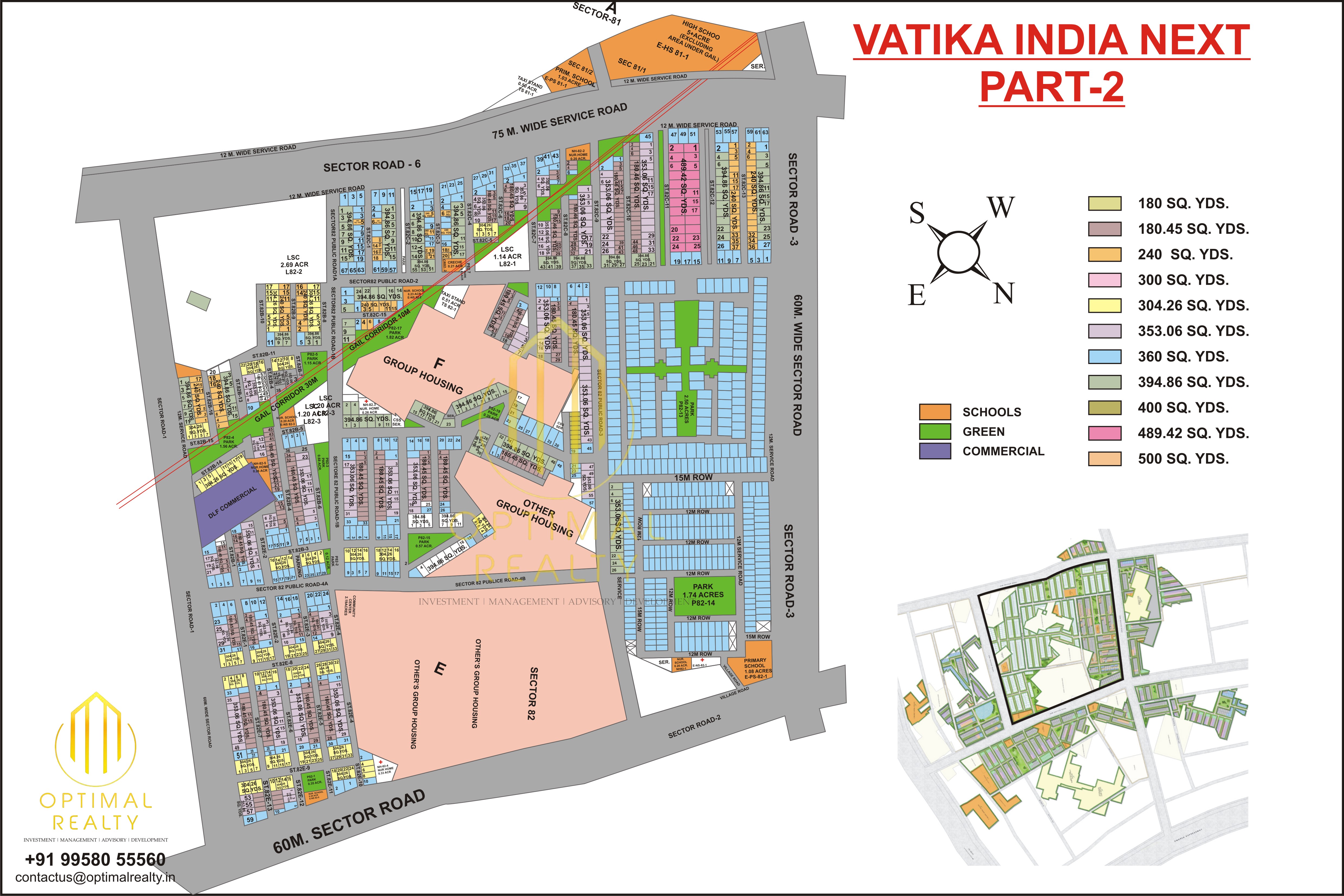 Vatika India Next 2 sector map