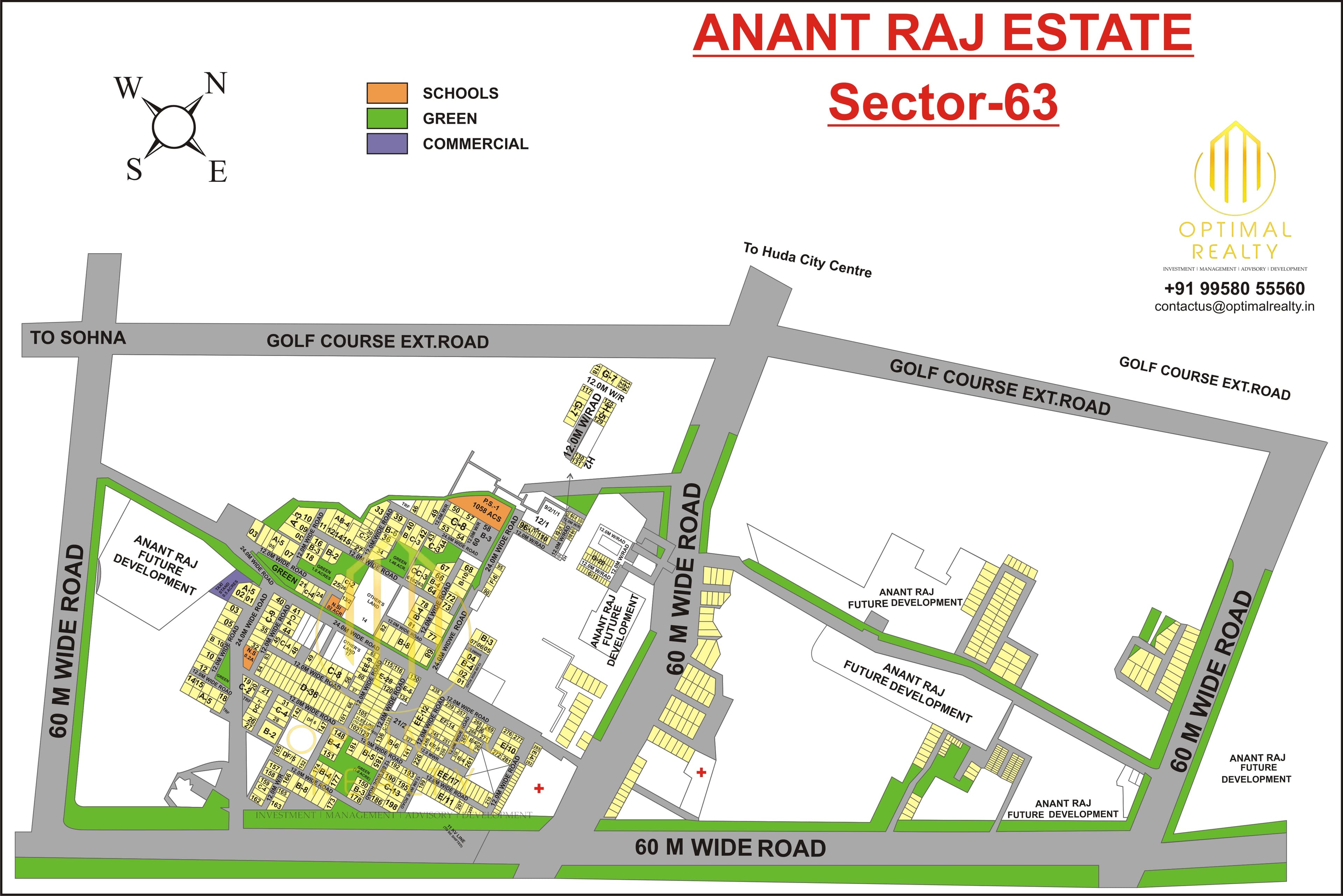 Anant Raj sector map