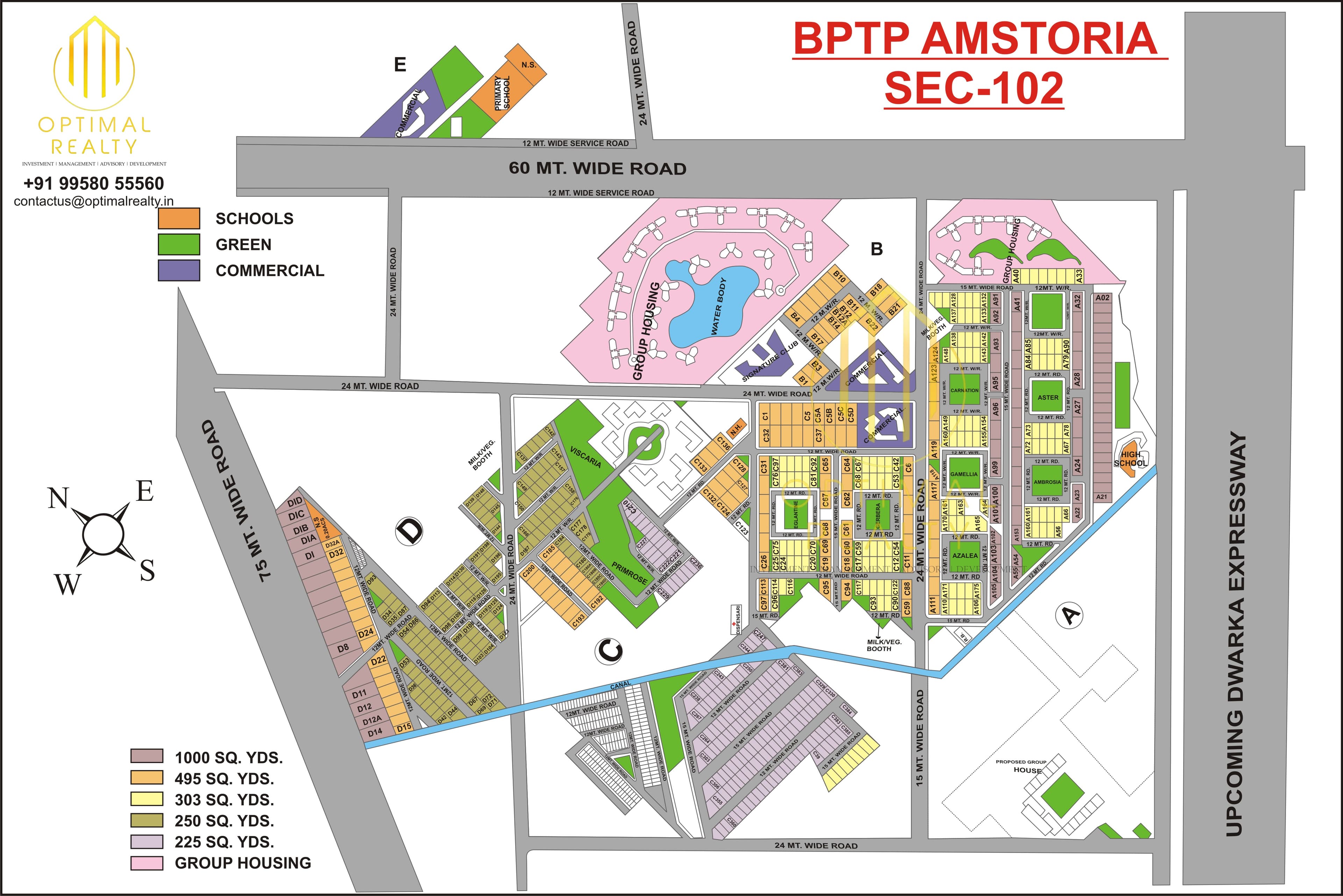 BPTP Amstoria sector map