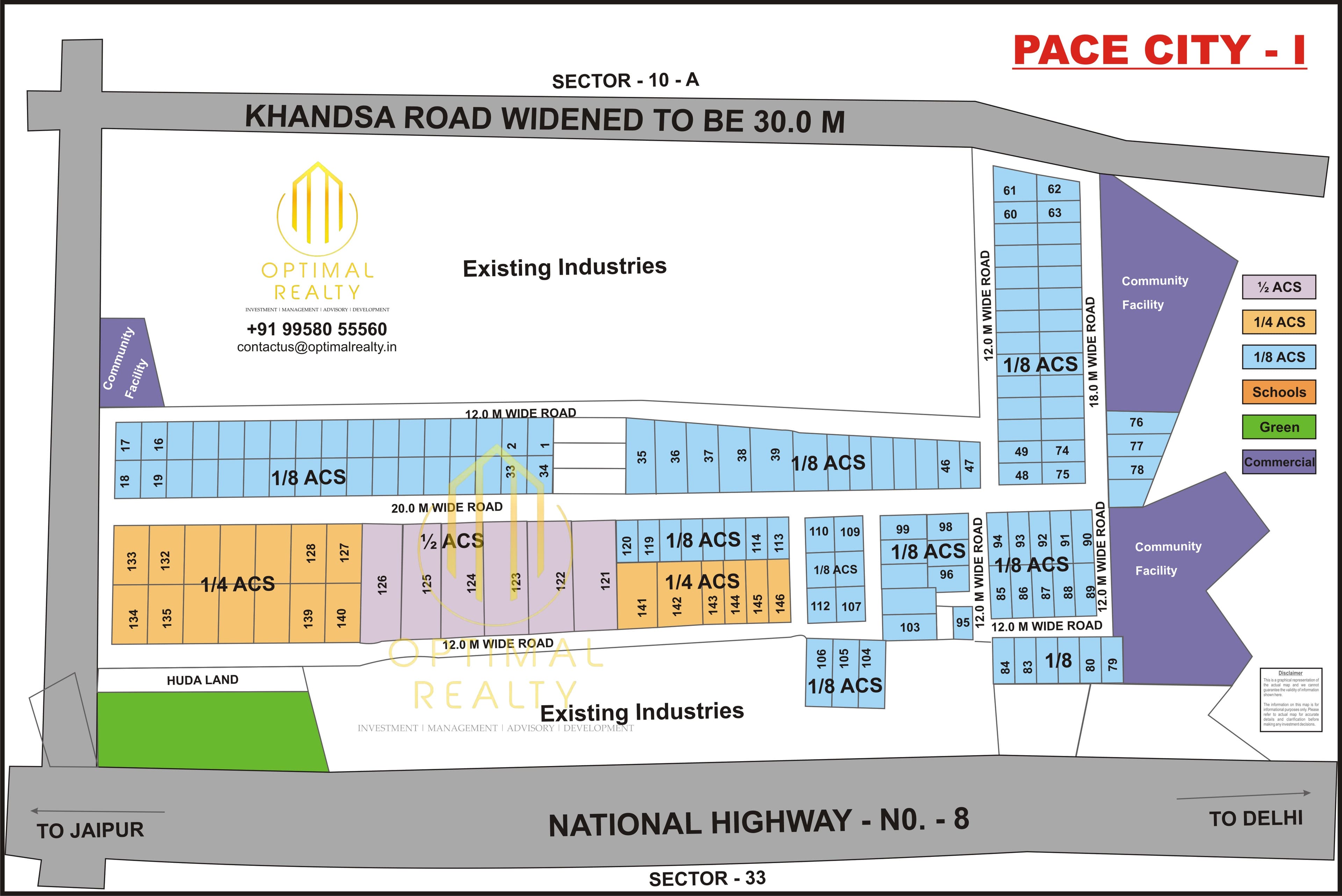 Pace City 1 sector map