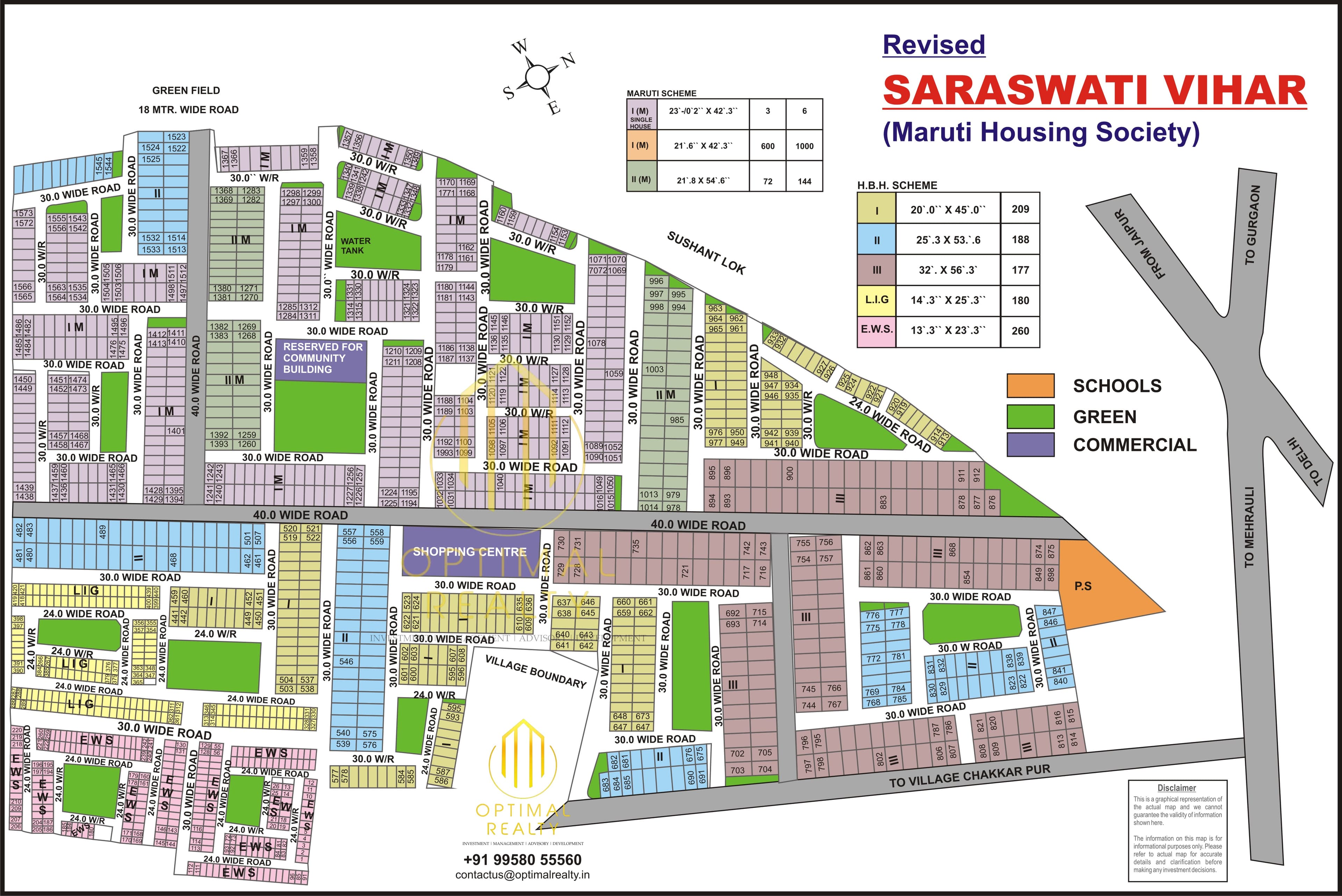 Saraswati Vihar sector map