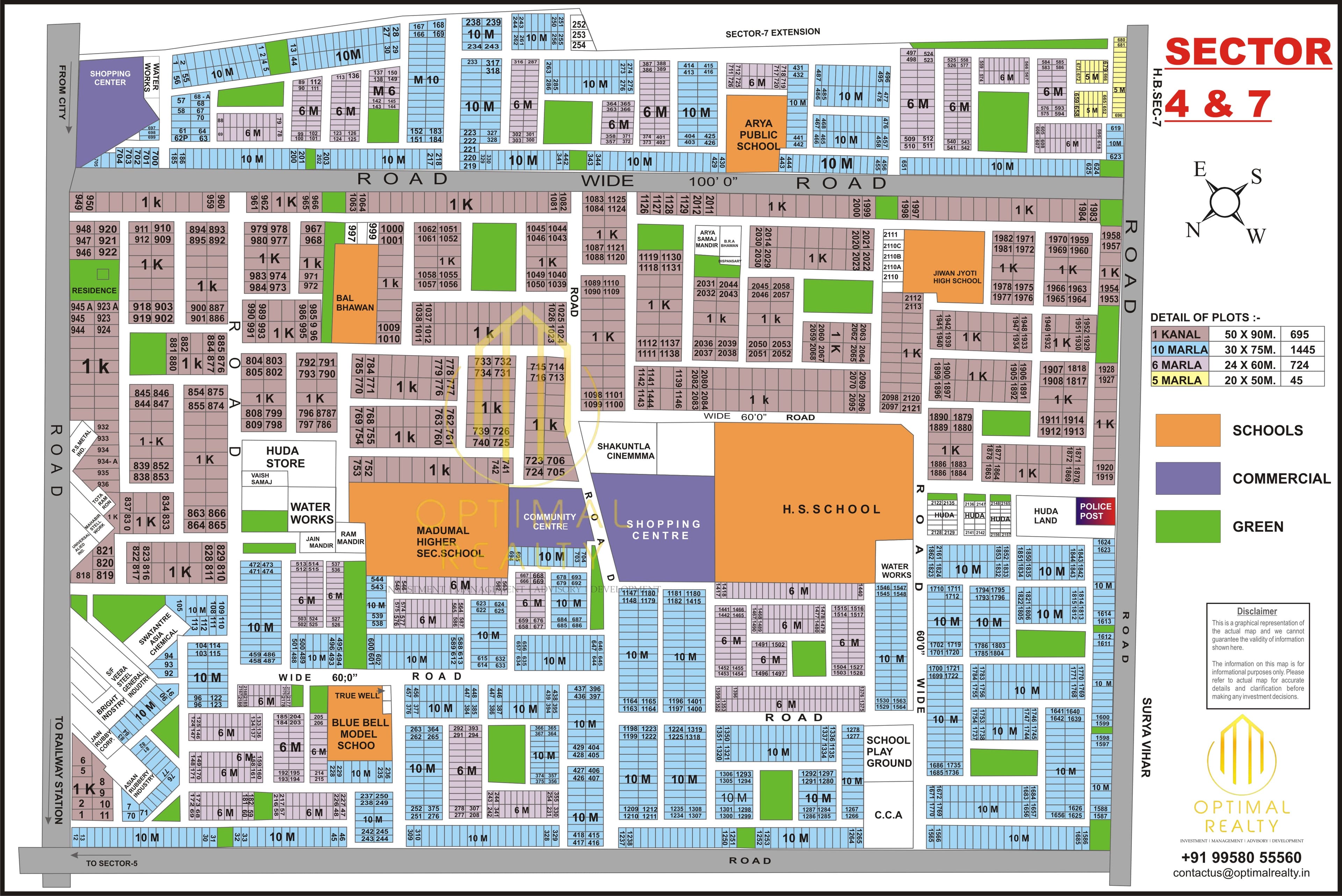 Sector 4 & 7 sector map