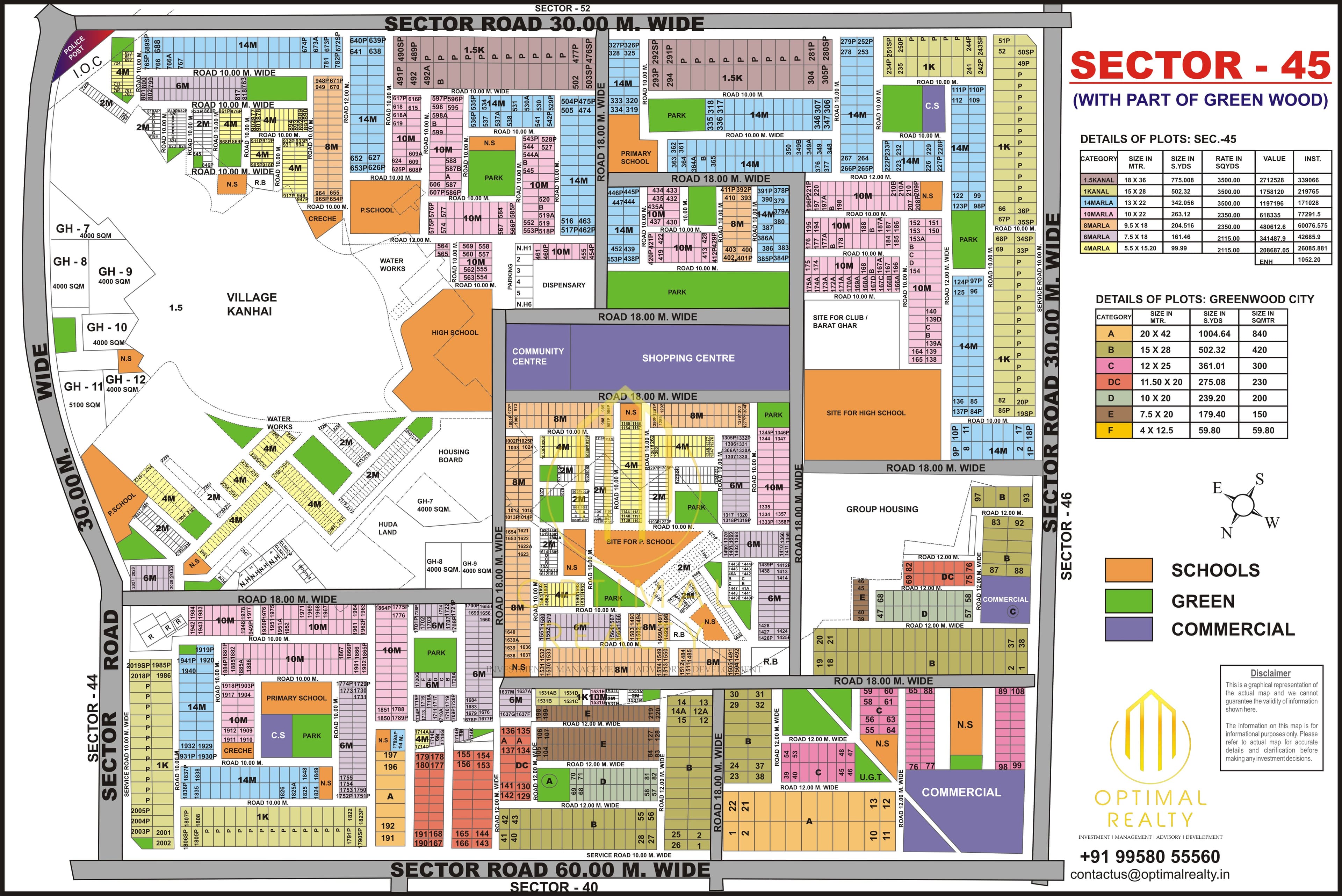 Sector 45 sector map