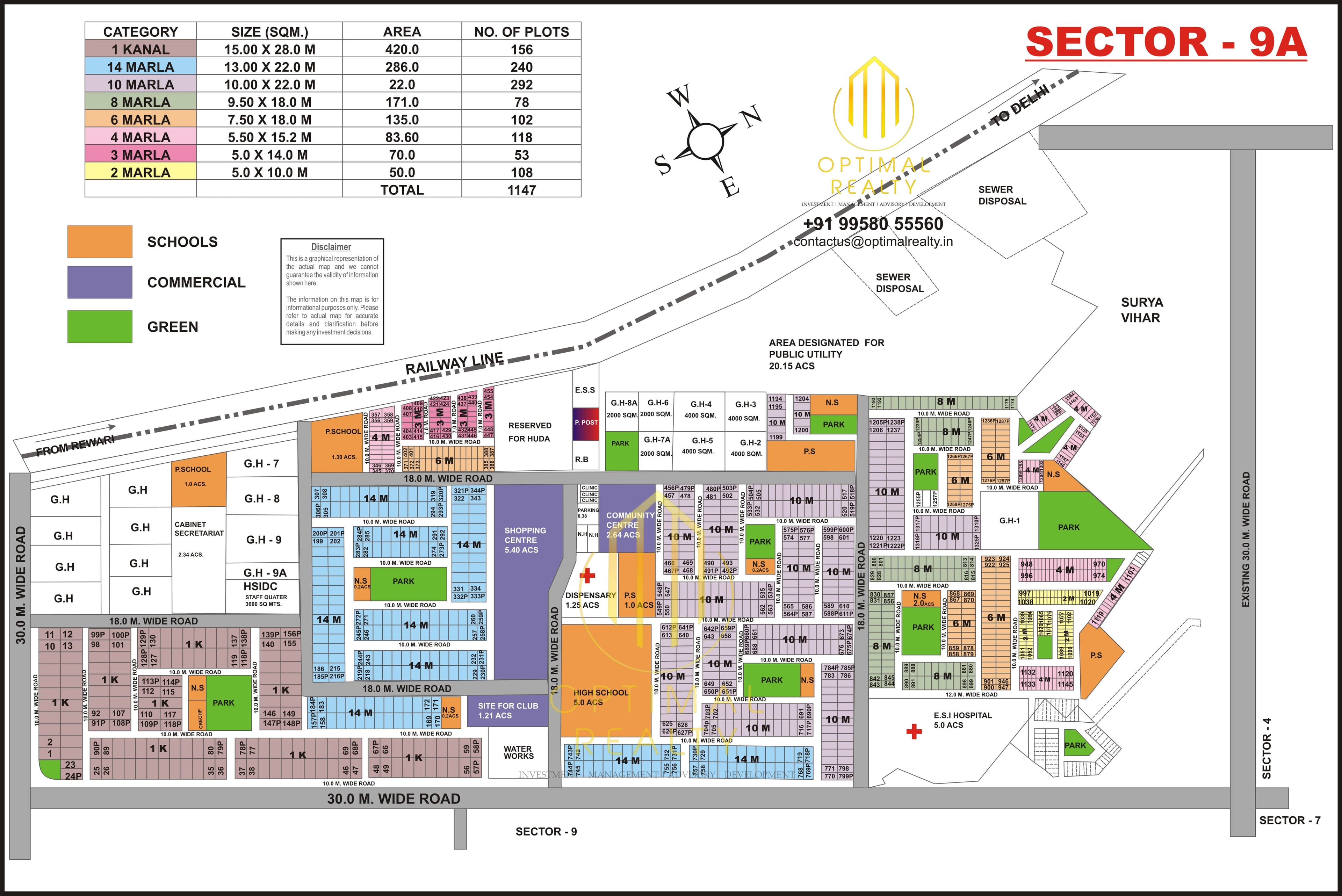 Sector 9A sector map