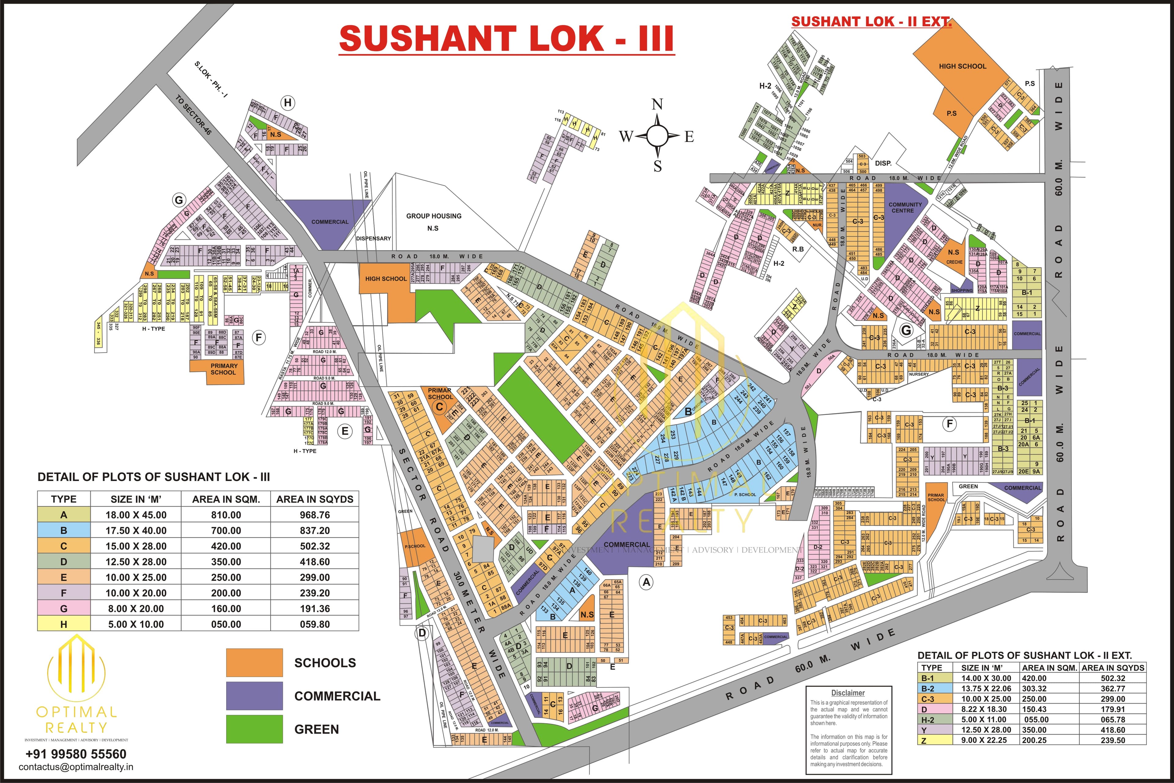 Sushant Lok 3 sector map
