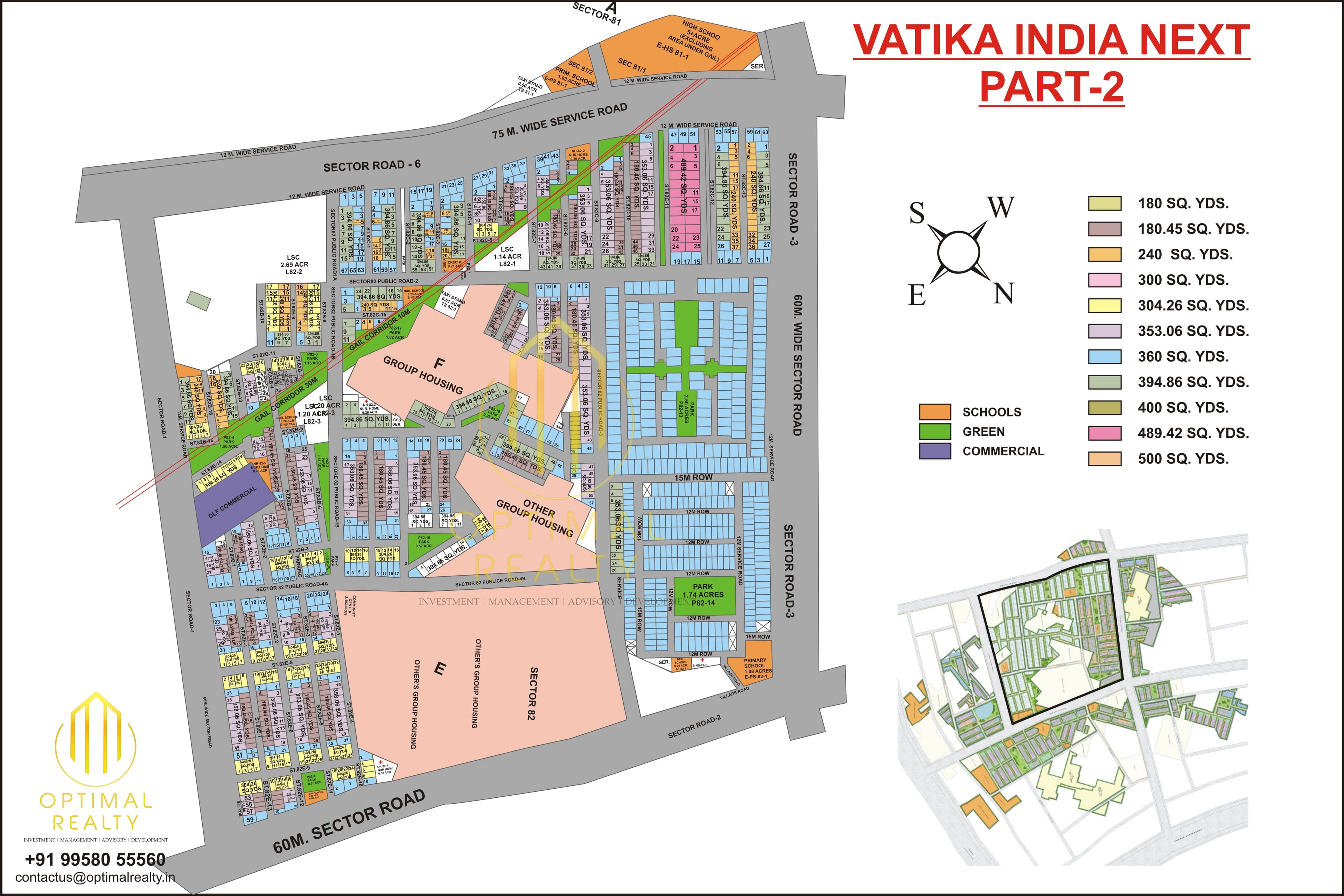 Vatika India Next 2 sector map