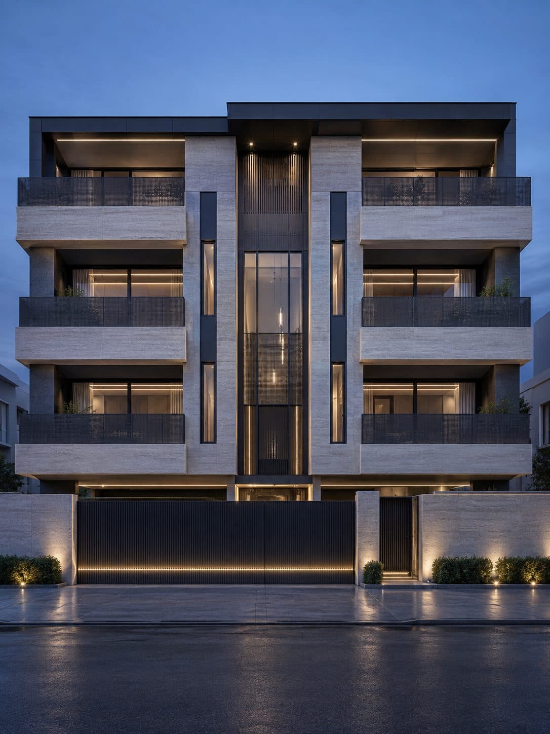 Facade of a 4 BHK builder floor in DLF Phase 2, Gurgaon