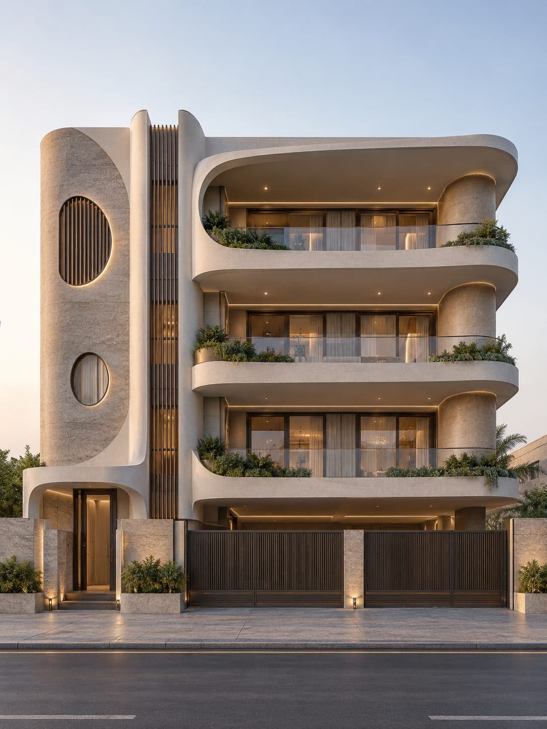 Facade of a 3 BHK builder floor in Golf Course Extension Road, Gurgaon