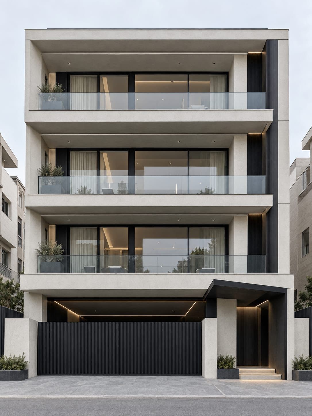 Facade of a 4 BHK builder floor in South City 1, Gurgaon