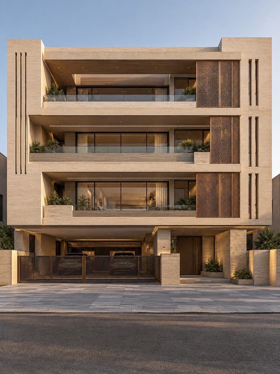 Facade of a 3 BHK builder floor in Sushant Lok 1, Gurgaon