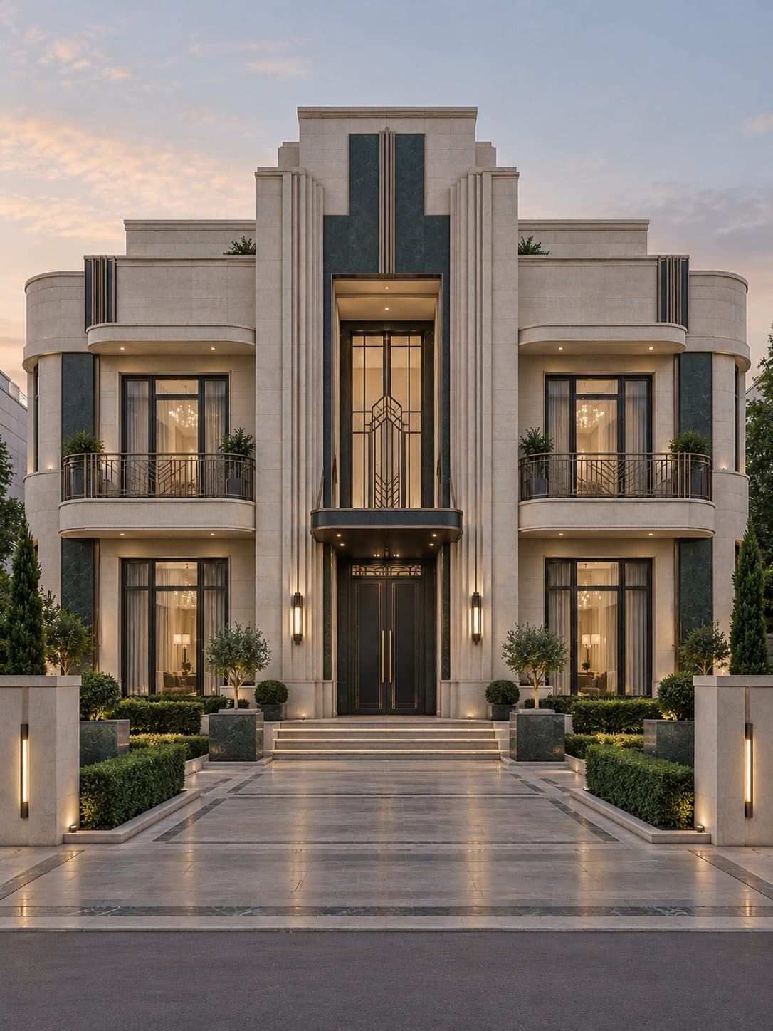 Facade of a 4 BHK villa in Sohna Road, Gurgaon
