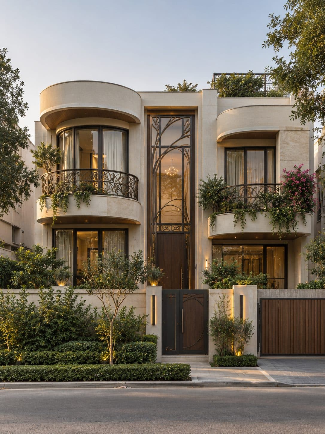 Facade of a 4 BHK villa in Sohna Road, Gurgaon