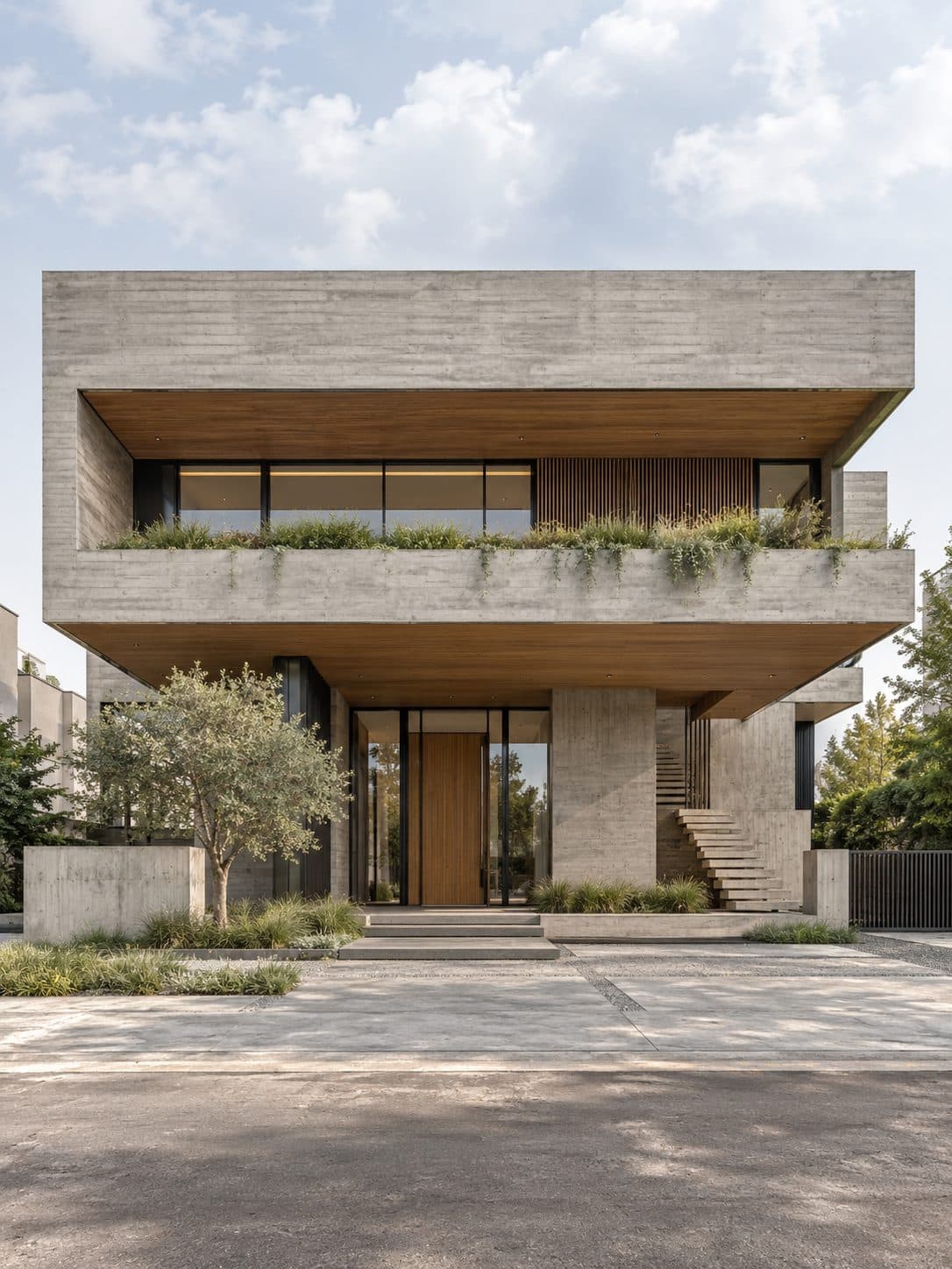Facade of a 4 BHK villa in South City 1, Gurgaon