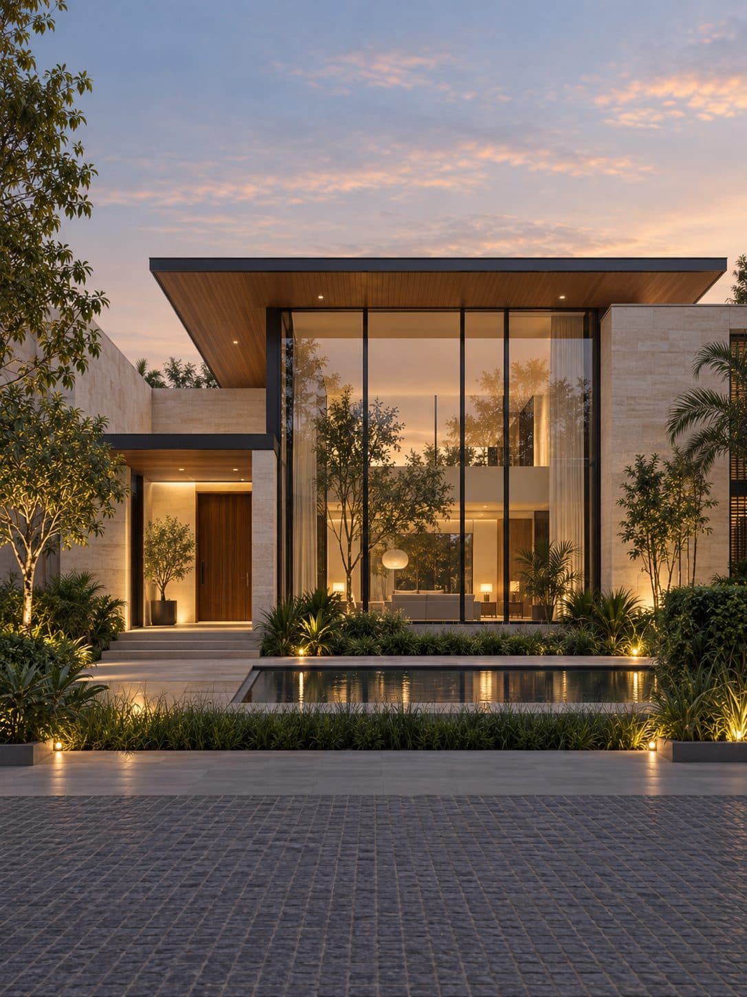 Facade of a 5 BHK villa in Sushant Lok 1, Gurgaon