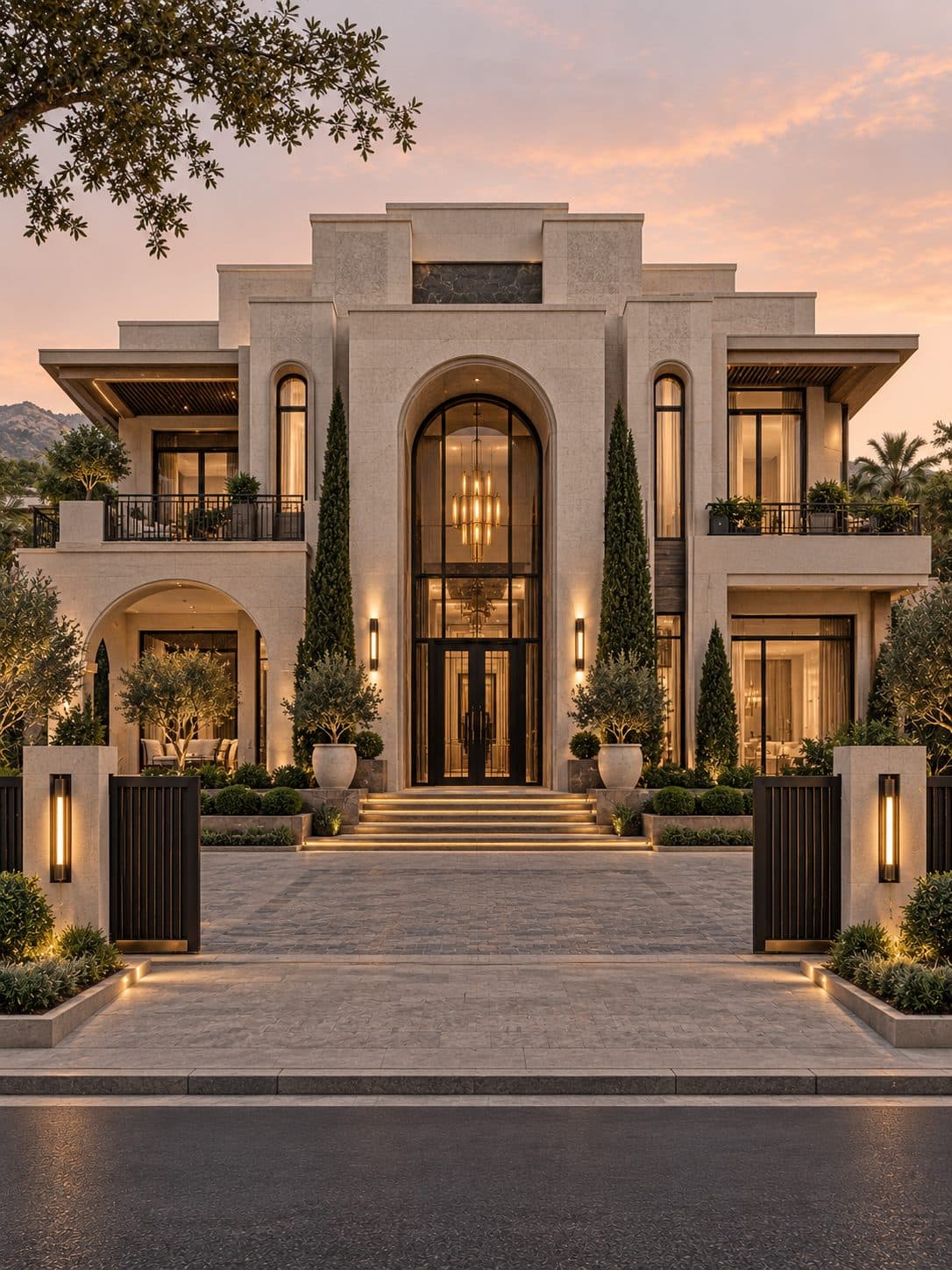 Facade of a 6 BHK villa in Sushant Lok 1, Gurgaon