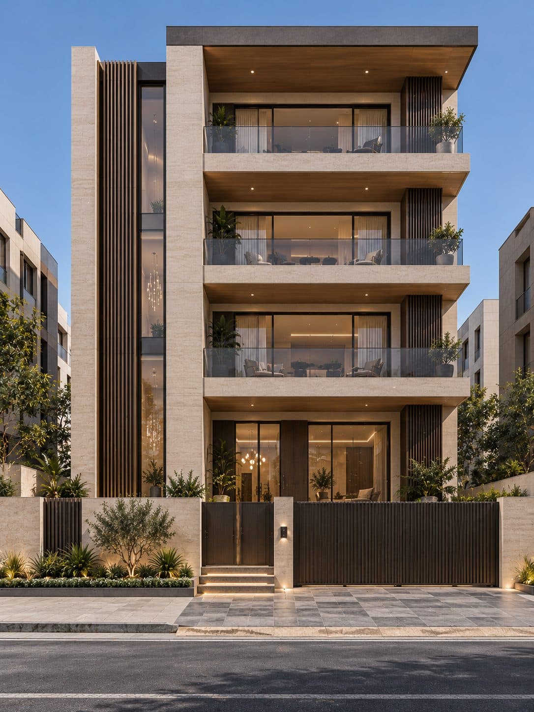 Facade of a 4 BHK builder floor in Sohna Road, Gurgaon