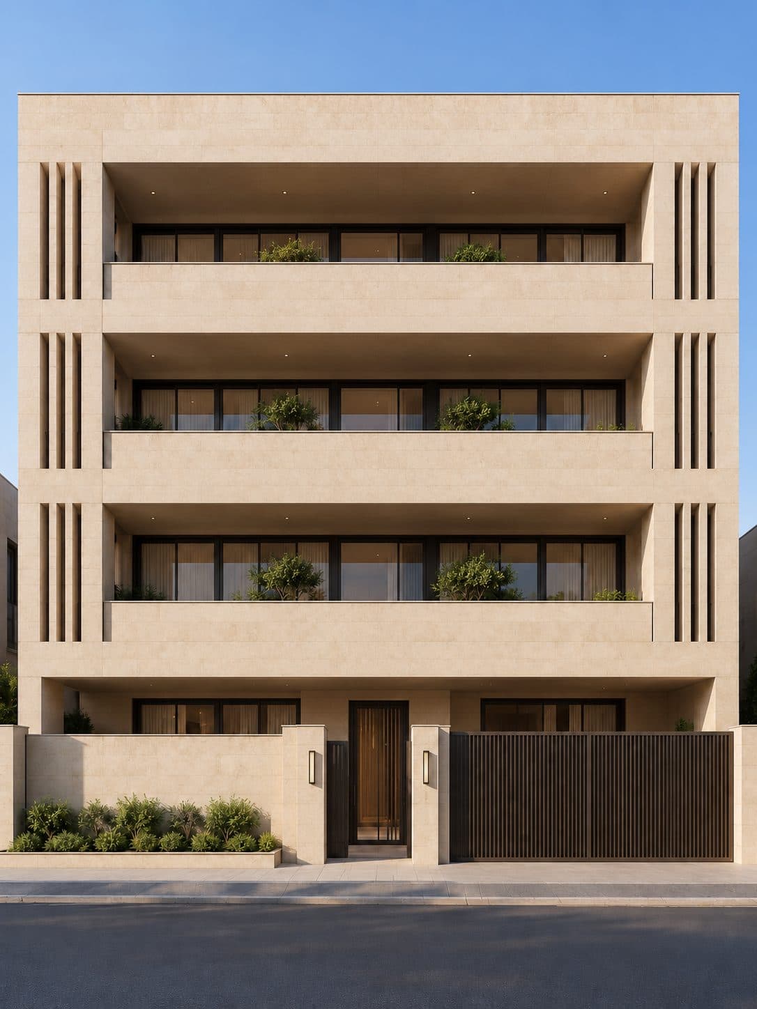Facade of a 4 BHK builder floor in Sohna Road, Gurgaon