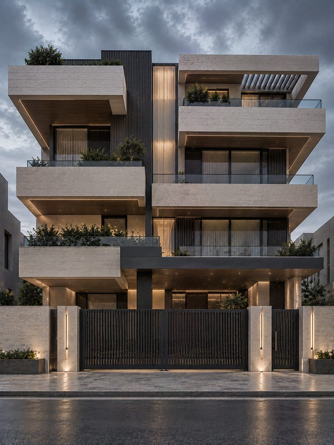 Facade of a 4 BHK builder floor in Sohna Road, Gurgaon