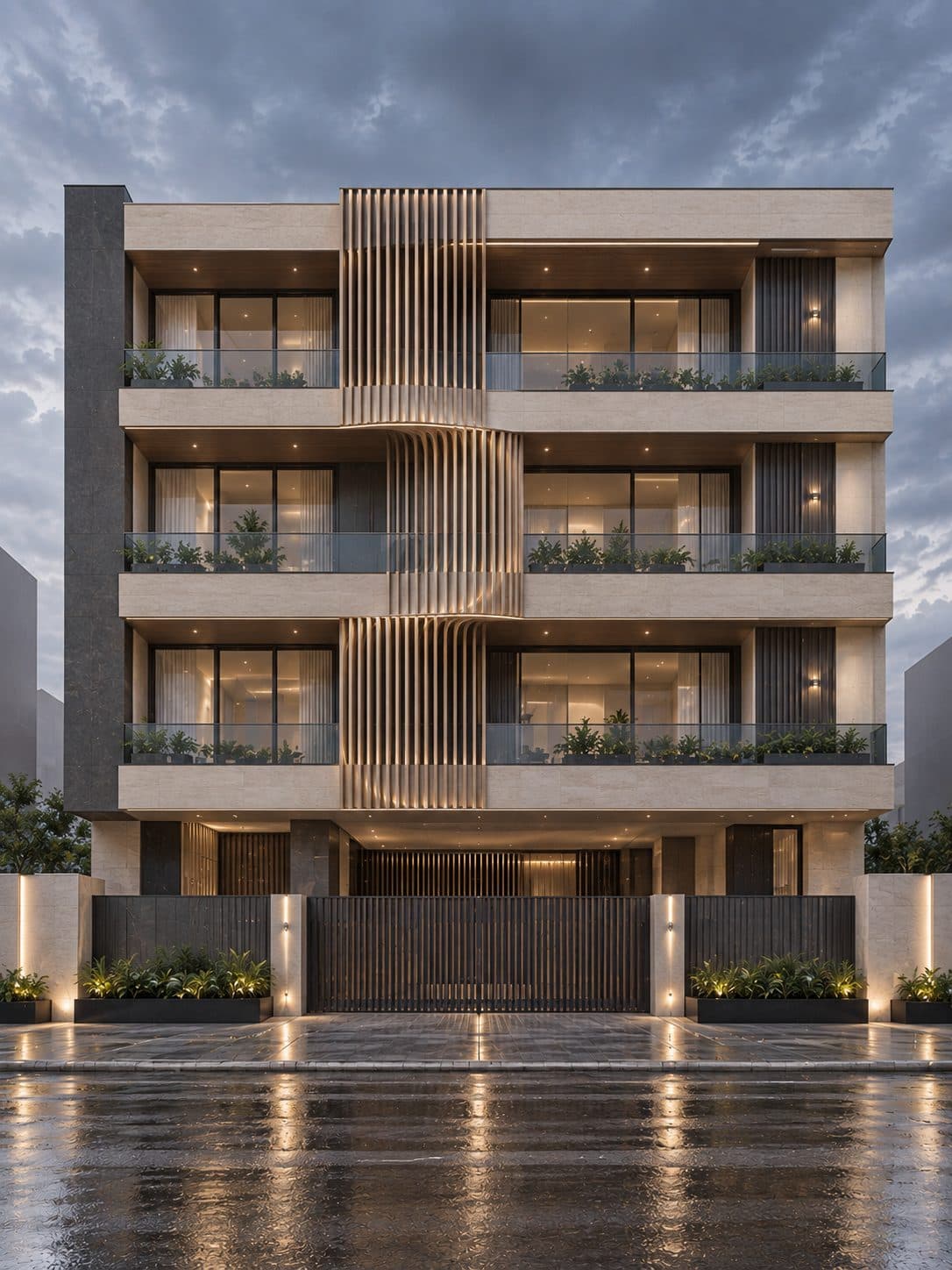 Facade of a 4 BHK builder floor in Sohna Road, Gurgaon