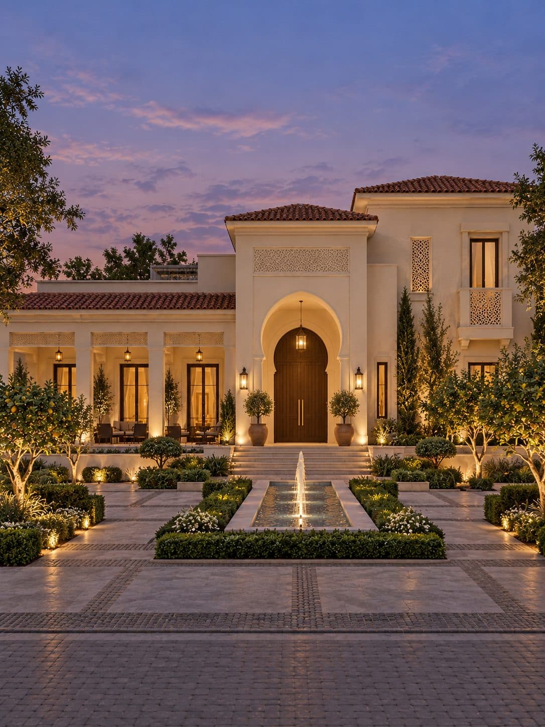 Facade of a 5 BHK villa in DLF Phase 2, Gurgaon