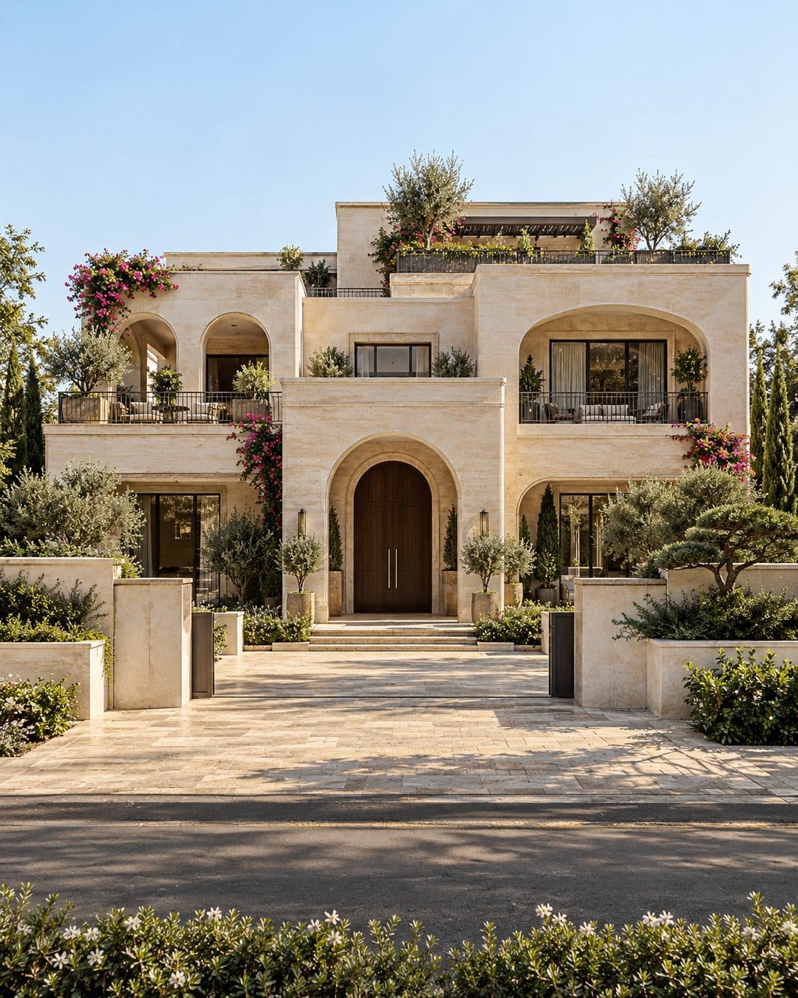 Facade of a 5 BHK villa in Sohna Road, Gurgaon