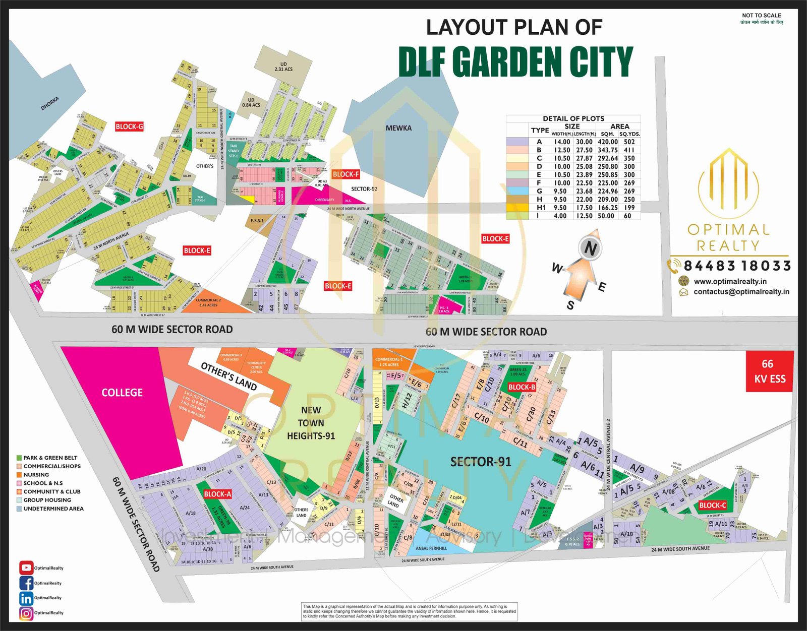 DLF SEC-91 GARDEN CITY map preview