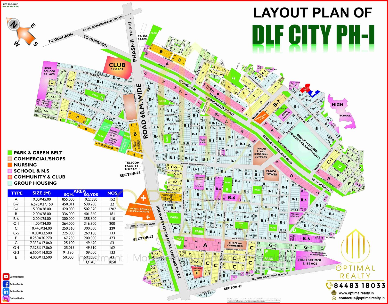 DLF Phase - 1 map preview