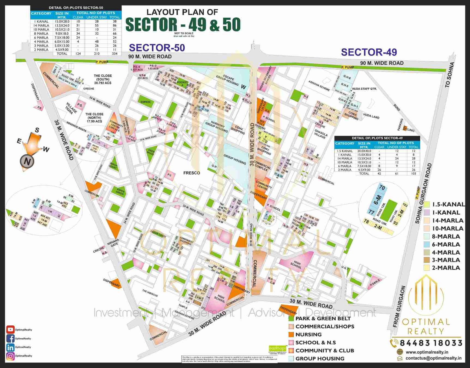SECTOR - 49 & 50 map preview