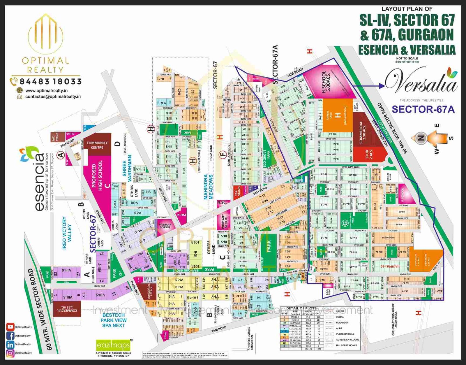 SUSHANT LOK-4, ESENCIA & VERSALIA - SEC 67 & 67A, map preview