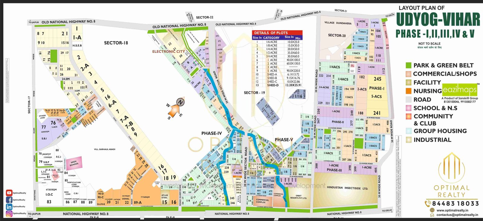 UDYOG VIHAR PH- 1 TO 5 map preview
