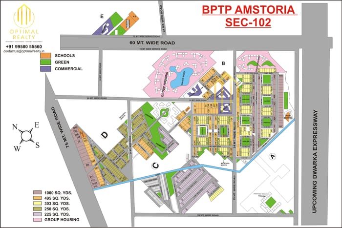 BPTP Amstoria map preview