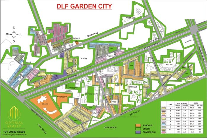 DLF Garden City map preview