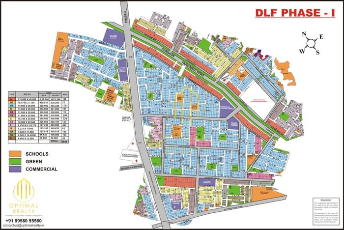 DLF Phase 1 map preview