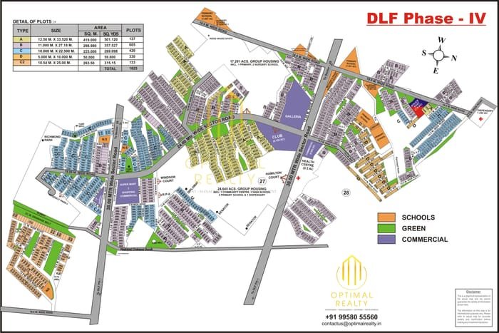 DLF Phase 4 map preview