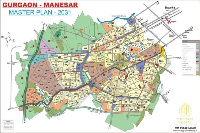 Gurgaon Master Plan map preview
