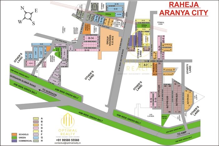 Raheja Aranya City map preview
