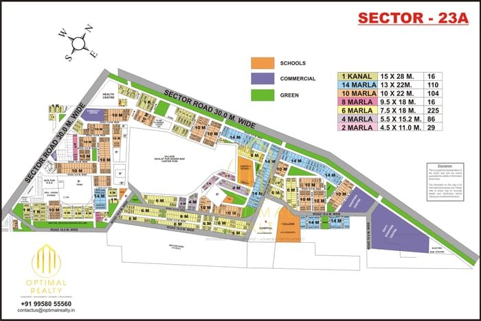 Sector 23A map preview