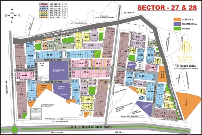 Sector 27 & 28 map preview