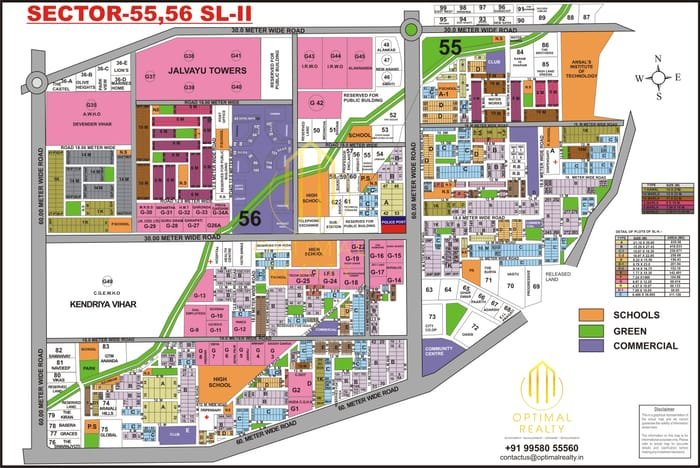 Sector 55 & 56 map preview