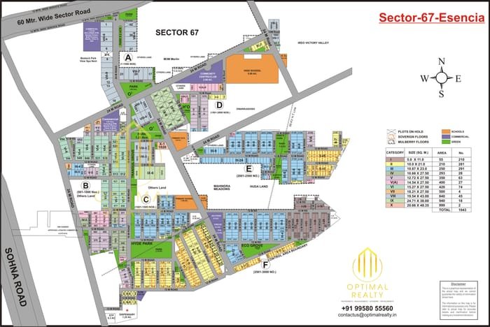 Sushant Lok 4 map preview